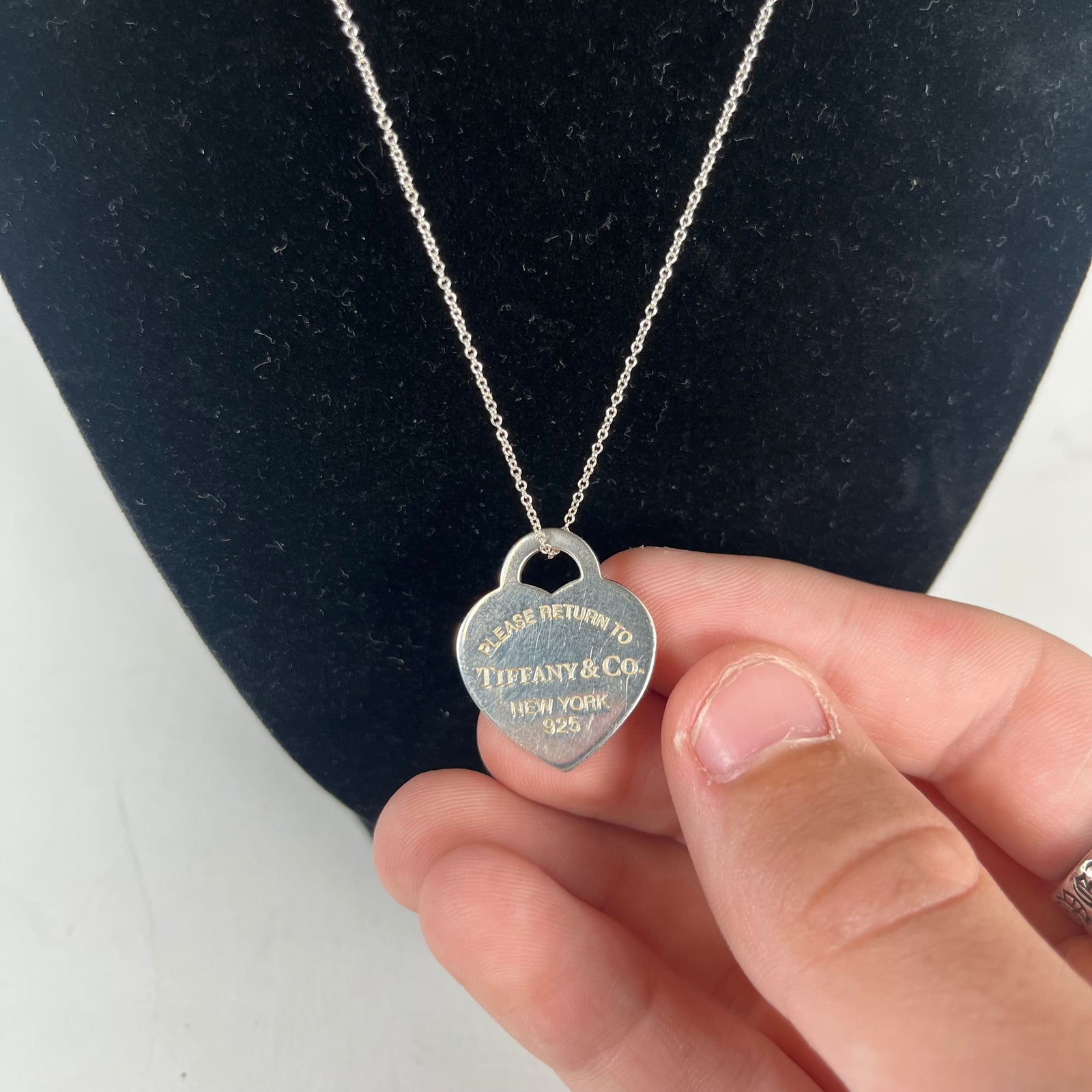 Tiffany Heart Pendant Sterling Silver