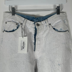Maison Margiela White Painted Jeans Size 32
