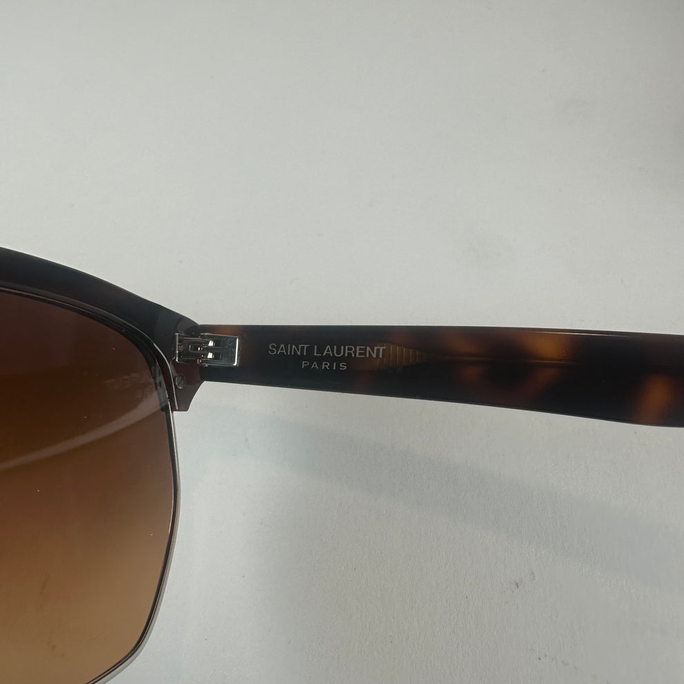 Saint Laurent Havana Tortoiseshell SL 408 001 Sunglasses
