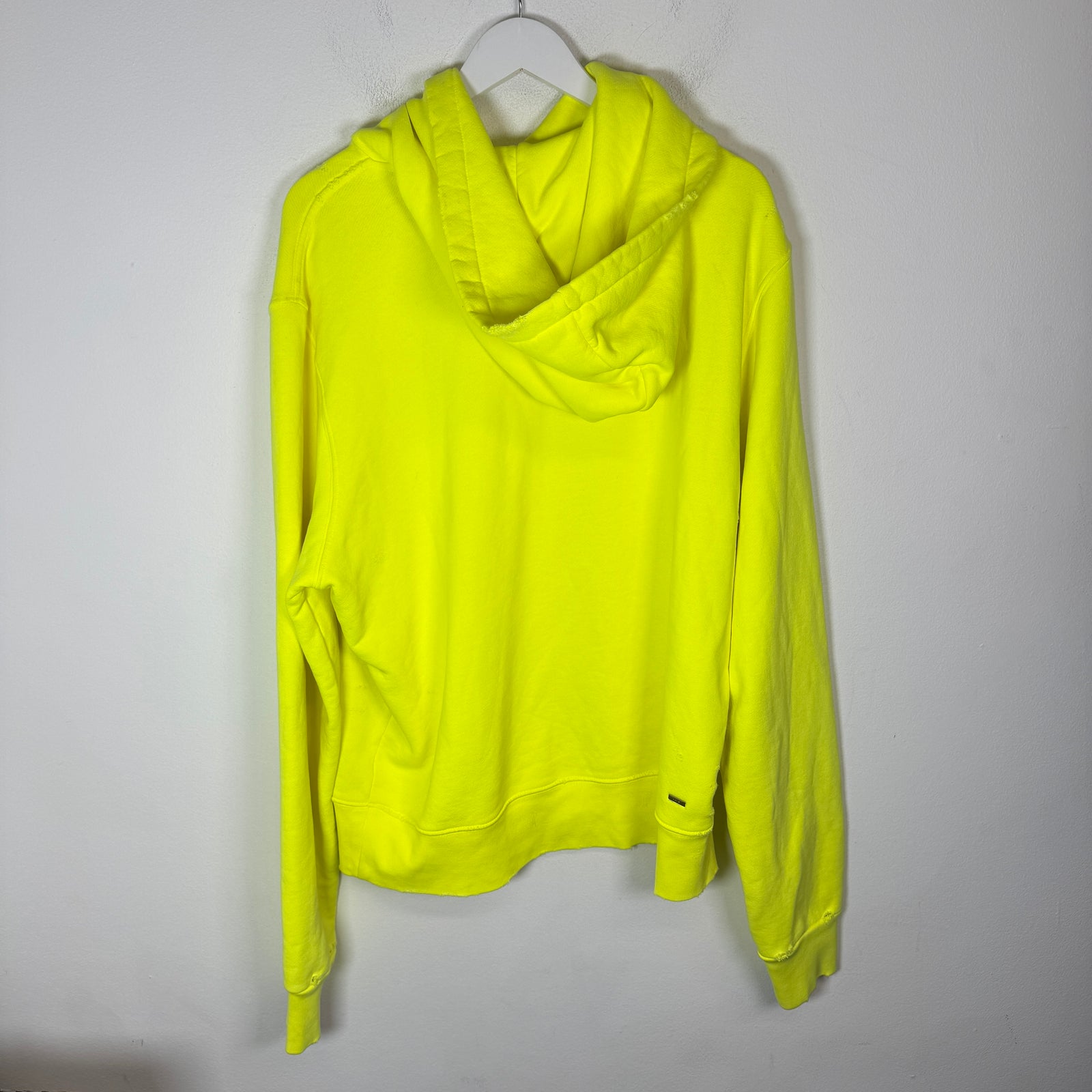 Amiri Neon Yellow Core Logo Hoodie Size M