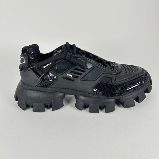 Prada Cloudbust Thunder Sequin Low Top Size 11