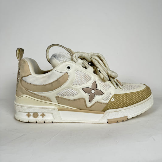 Louis Vuitton Beige Skate Sneakers Size LV 8