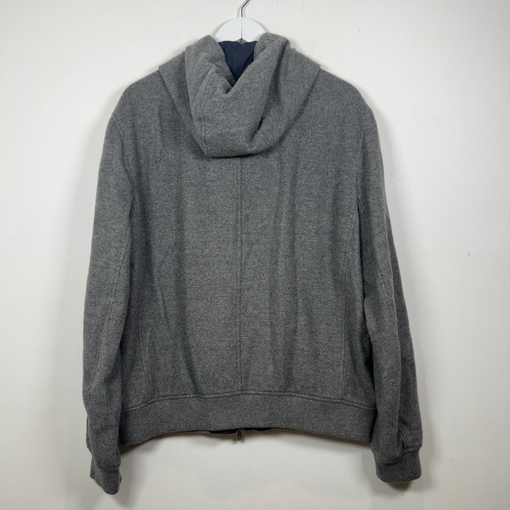Brunello Cucinelli Cashmere Cargo Zip-Up Hoodie