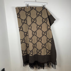 Gucci GG Wool Blend Throw Blanket