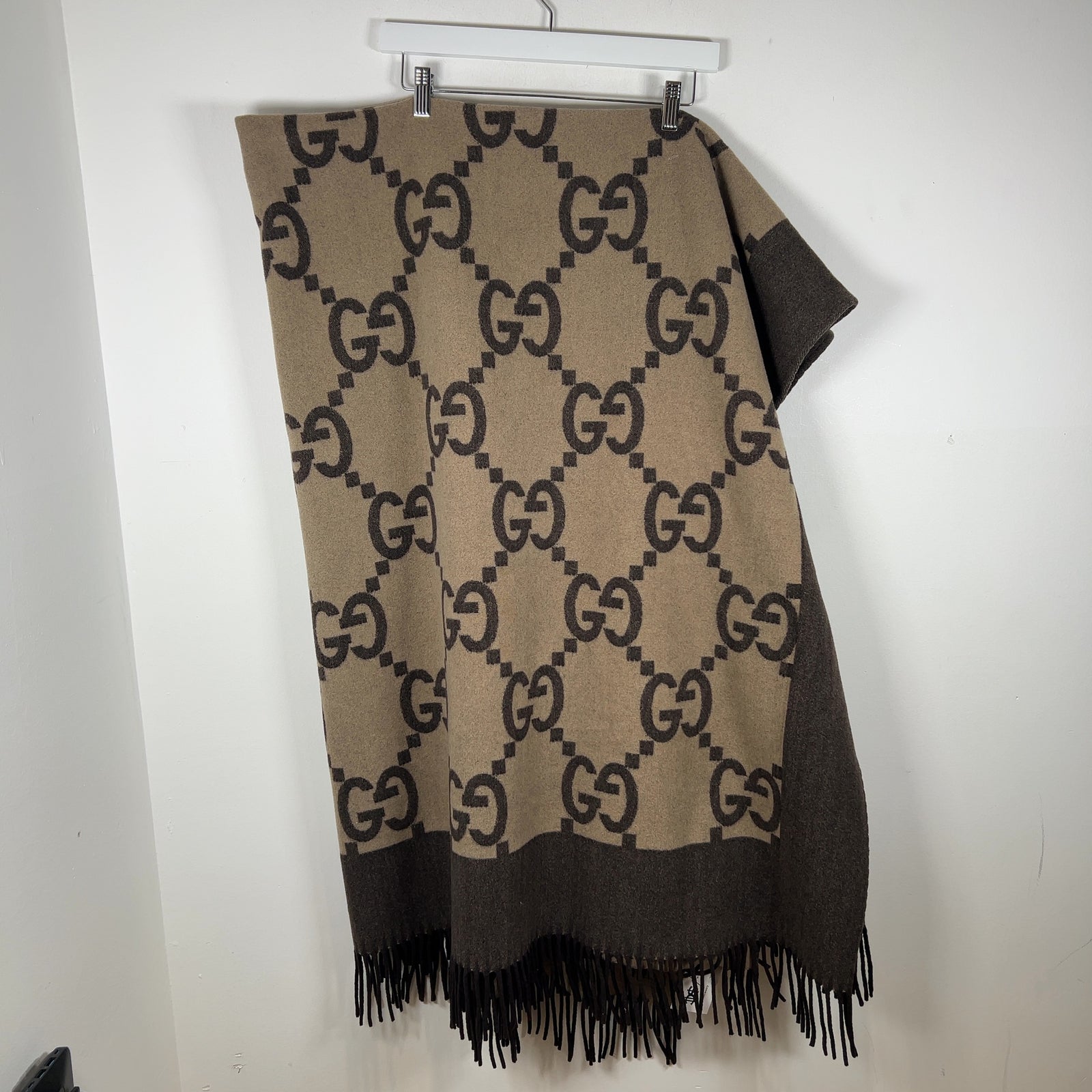 Gucci GG Wool Blend Throw Blanket