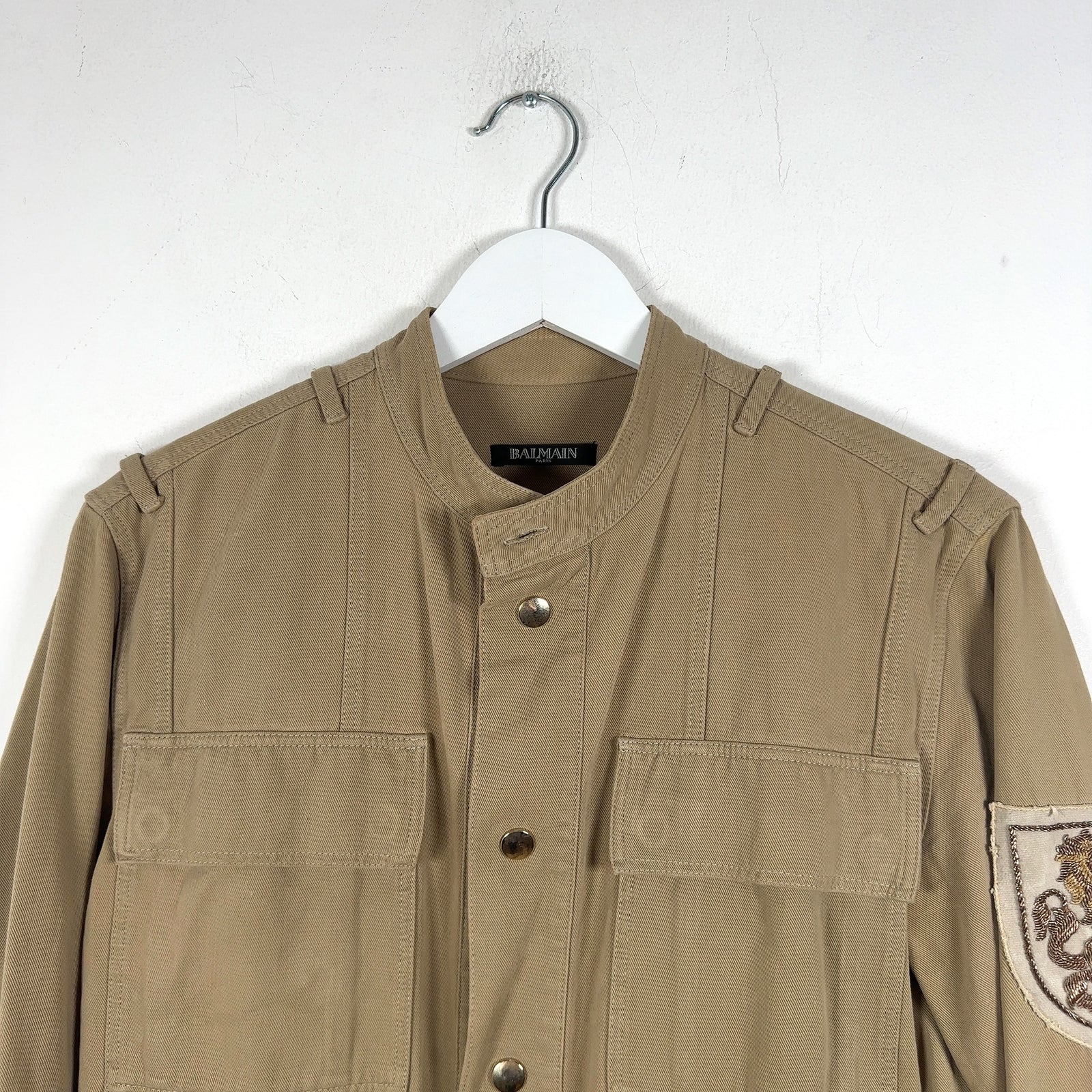Balmain 'Sahara' Embroidered Patch Jacket