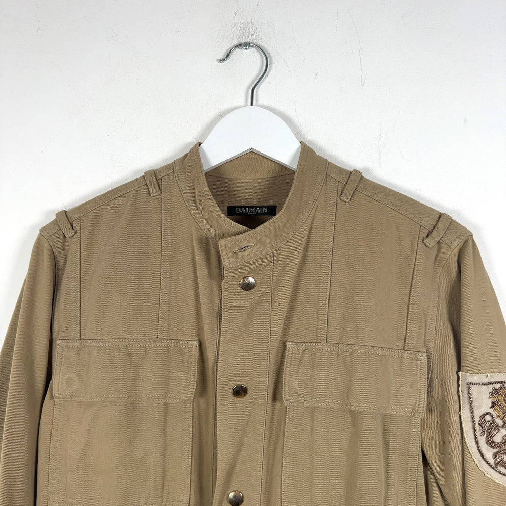 Balmain 'Sahara' Embroidered Patch Jacket