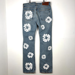 Denim Tears Wreath Graphic Denim Jeans