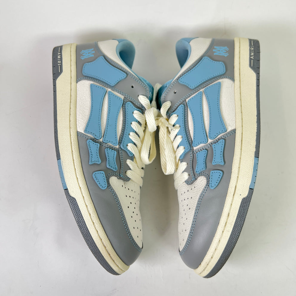 Amiri Blue/Grey Varsity Skel Low-Top Sneakers