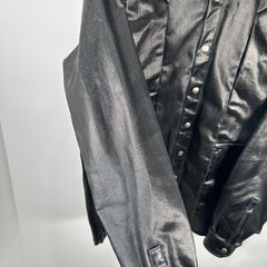 Rick Owens Black Wax Fog Pocket Jacket SS23  Size 42