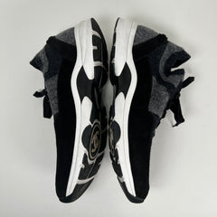 Chanel Dark Grey Knit Sock Runner Size 44