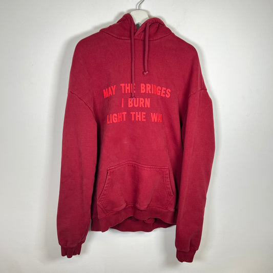 Vetements 'May The Bridges Burn' Hoodie Size S