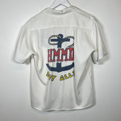 Human Made White Anchor Button Up Shirt Size M