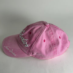 Acne Studios Pink Bubble Logo Cap