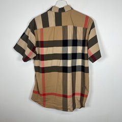Burberry Vintage Check SS Button Up Shirt Sz L
