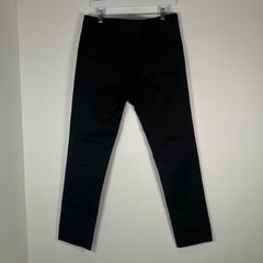 Rick Owens SS21 Black Cotton Straight Pants Size 36