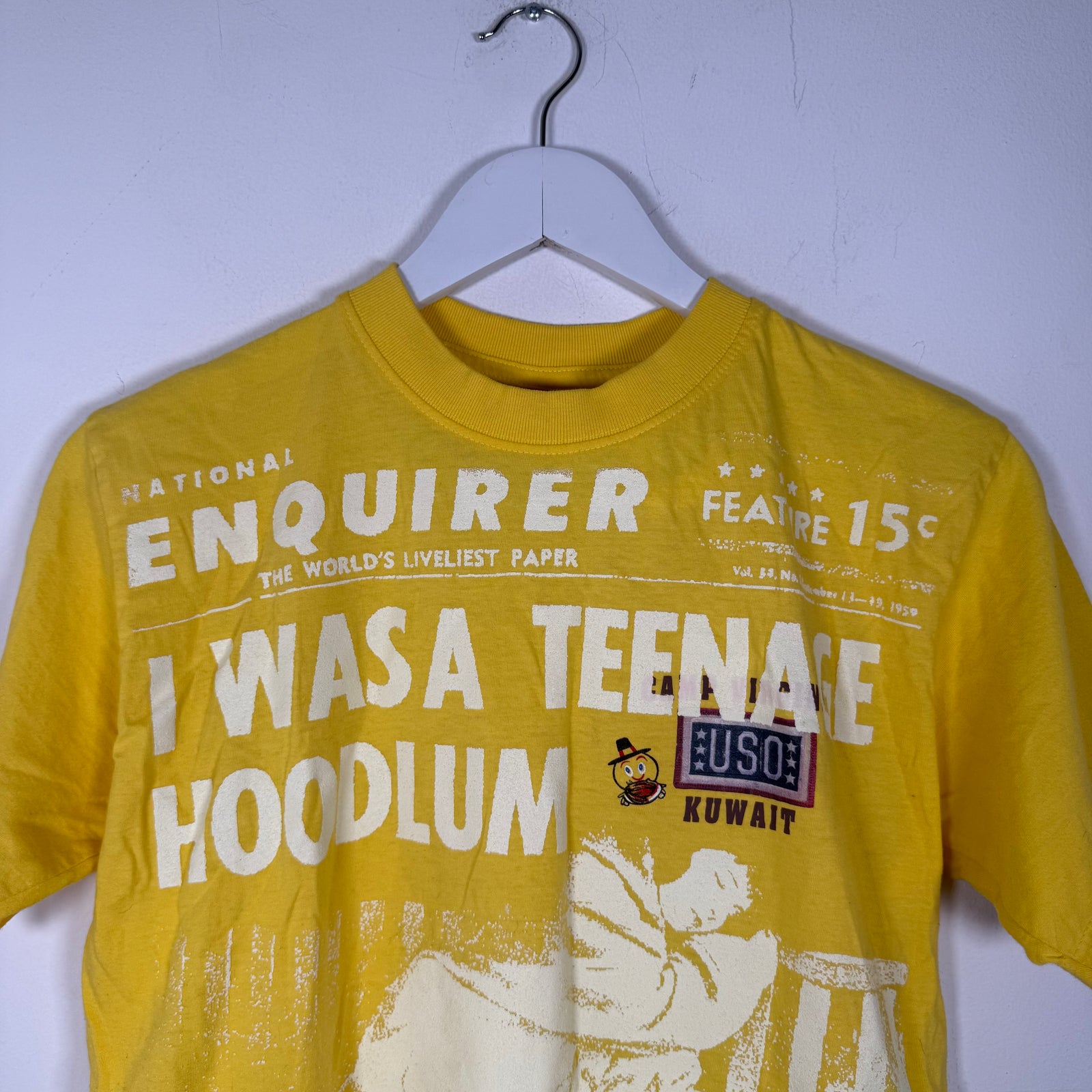 Better With Age Yellow Print Tshirt Size M