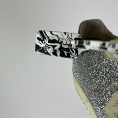Off-White Silver Glitter Arrow 2.0 Low-Top Sneaker Size 44