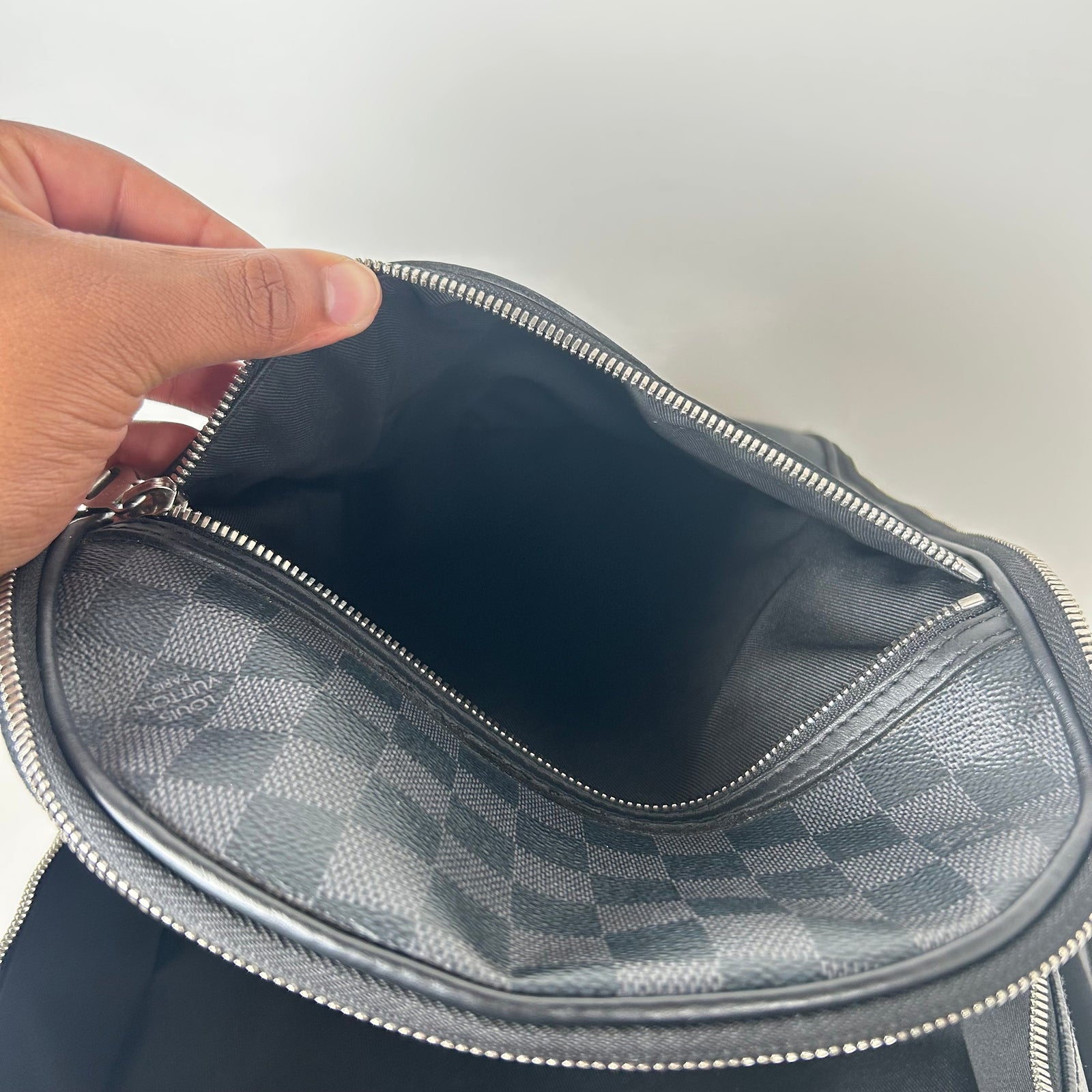 Louis Vuitton Black Damier Michael Backpack