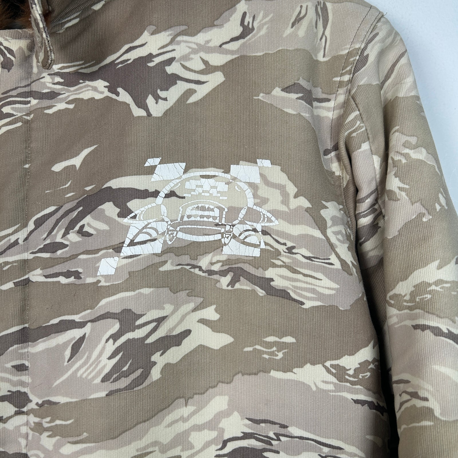 Undercover AW01 D.A.V.F Tiger Camo Fur Liner Jacket Size M