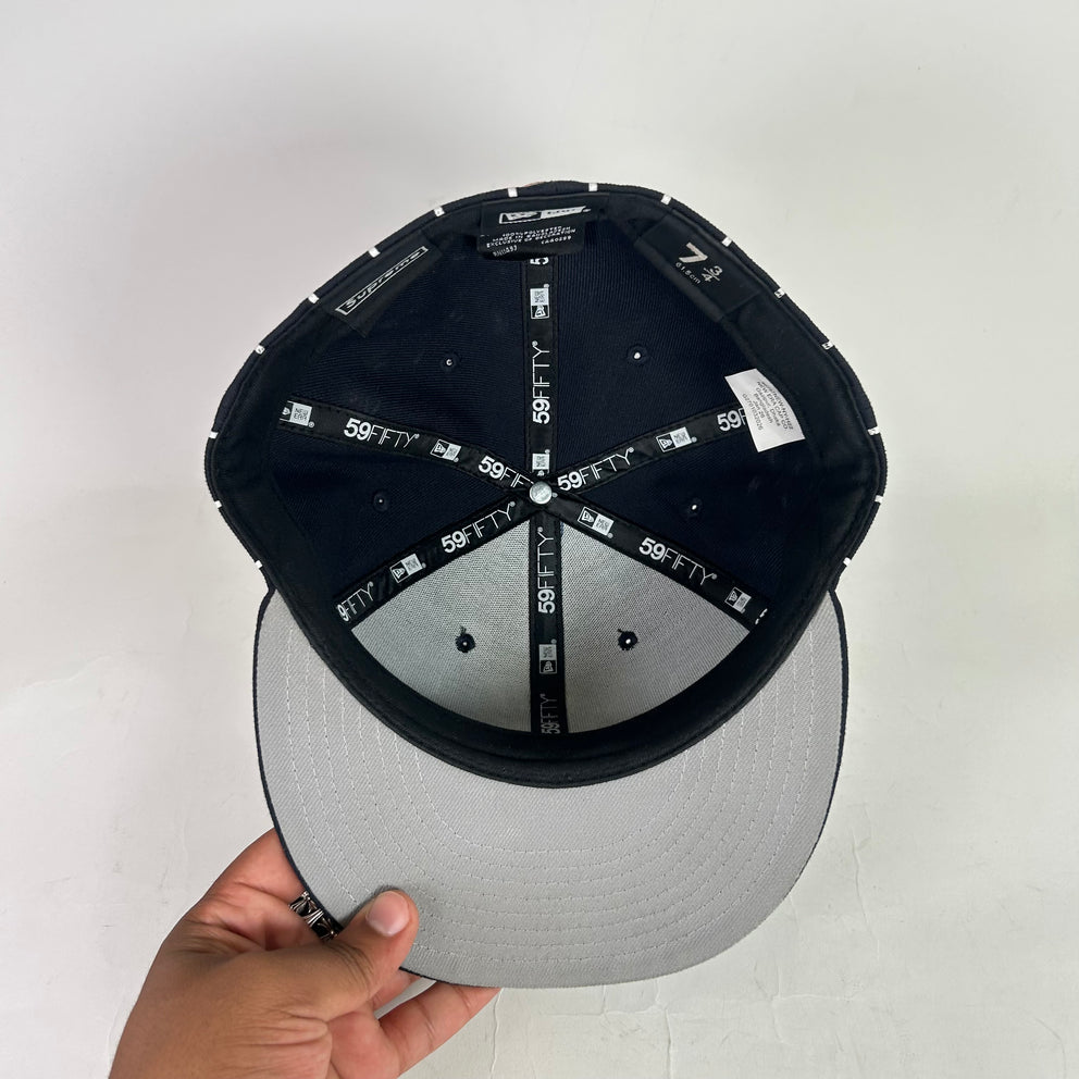 Supreme x New Era Striped Devil 'S' Logo Fitted Hat