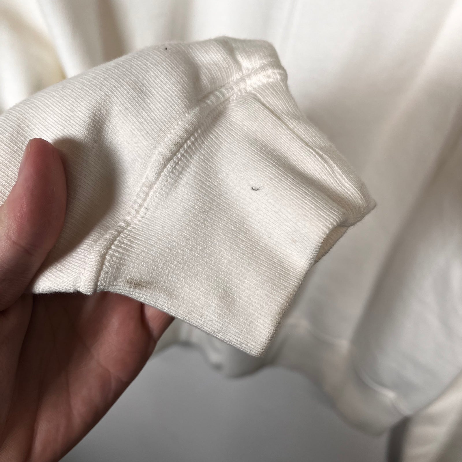 Rick Owens White Felpa Crewneck