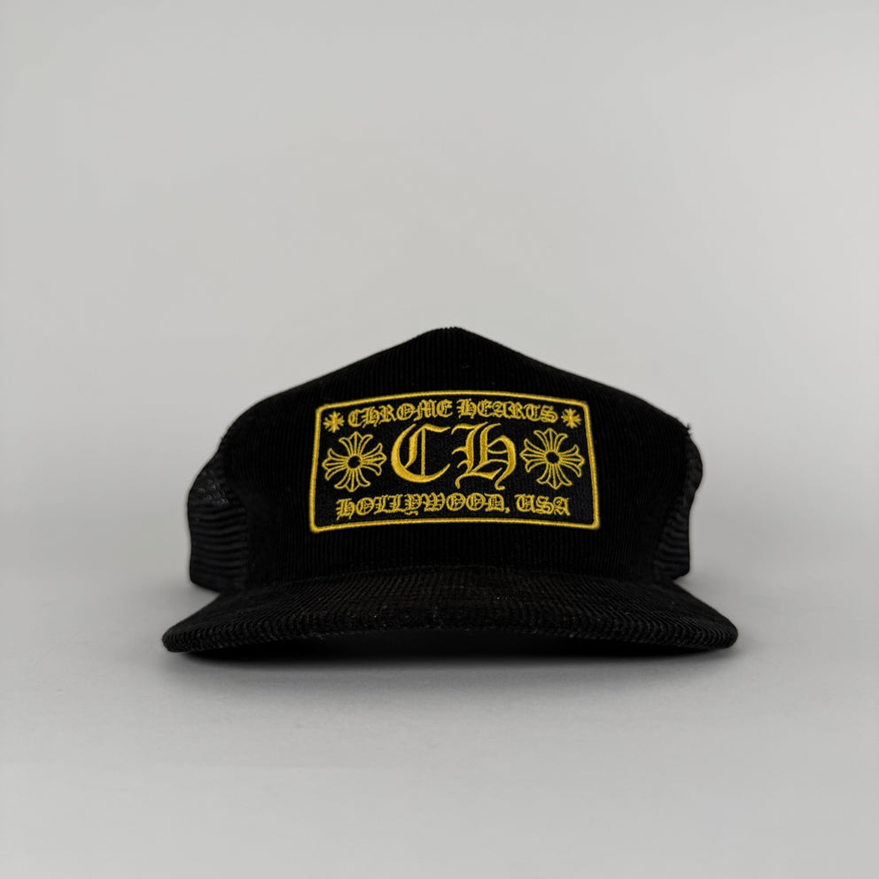 Chrome Hearts Gold CH Corduroy Hat