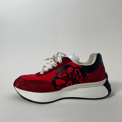 Alexander McQueen Red Sprint Runner Size 43