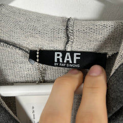 Raf Simons 'Missing In Action' Grey Zip Up Hoodie Size L