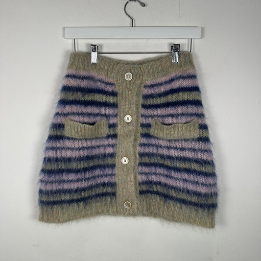 Marni Striped Fuzzy Wuzzy Skirt Size S