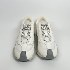 Gucci White Interlocking G Runner Size GG 10