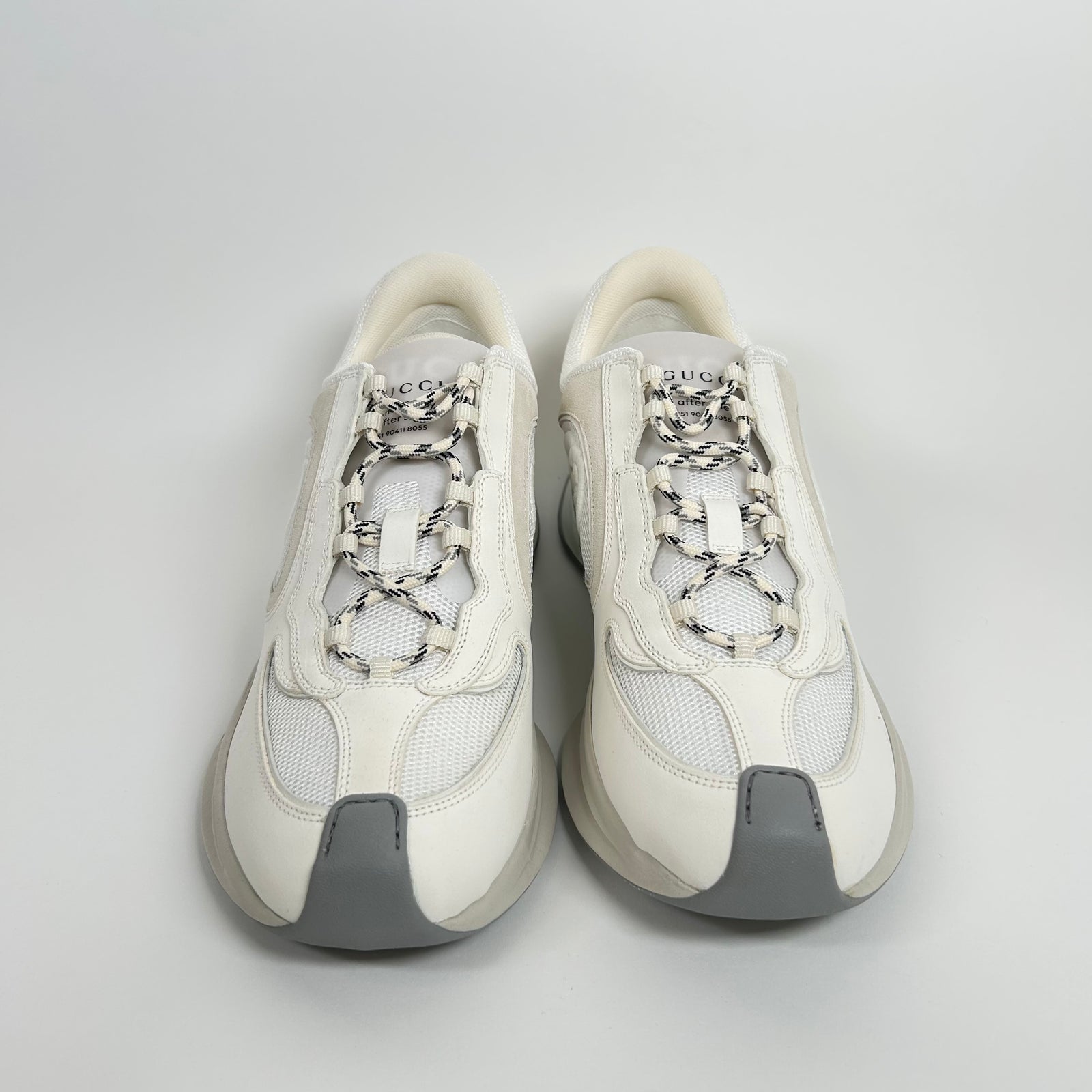 Gucci White Interlocking G Runner Size GG 10