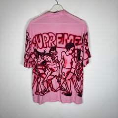 Supreme Pink Dancing Rayon S/S Shirt Size M
