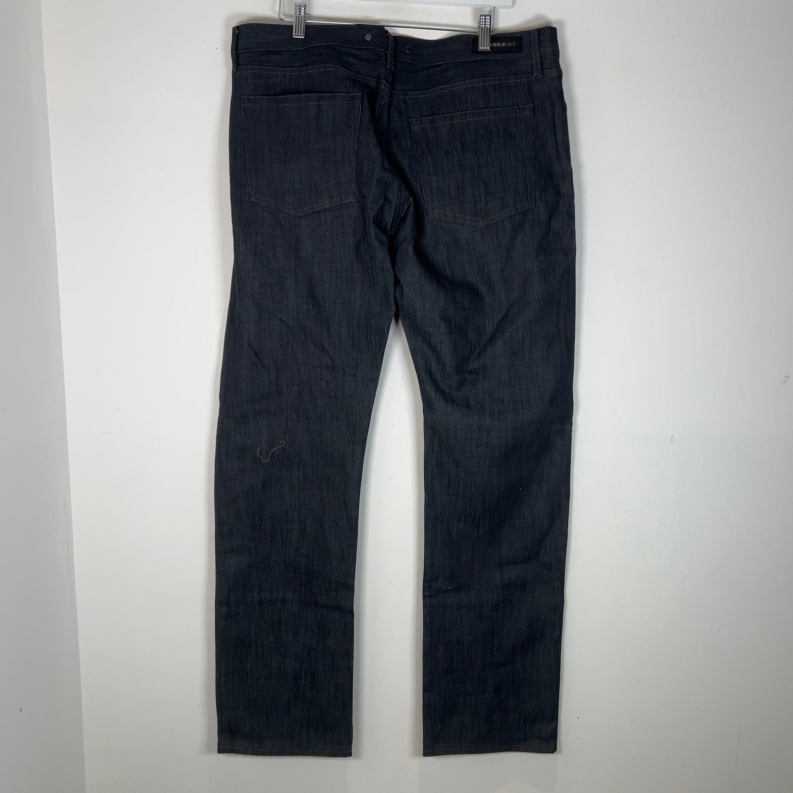 Burberry Dark Washed Wide Slim Leg Denim Jeans