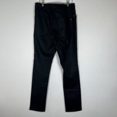 Ksubi Black Waxed Denim Size 36