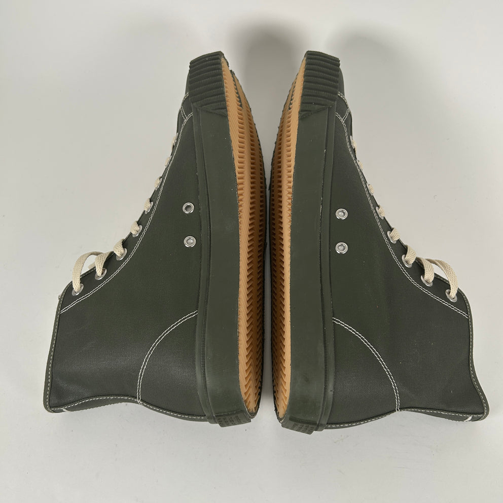 Maison Margiela Green Canvas Tabi Size 45