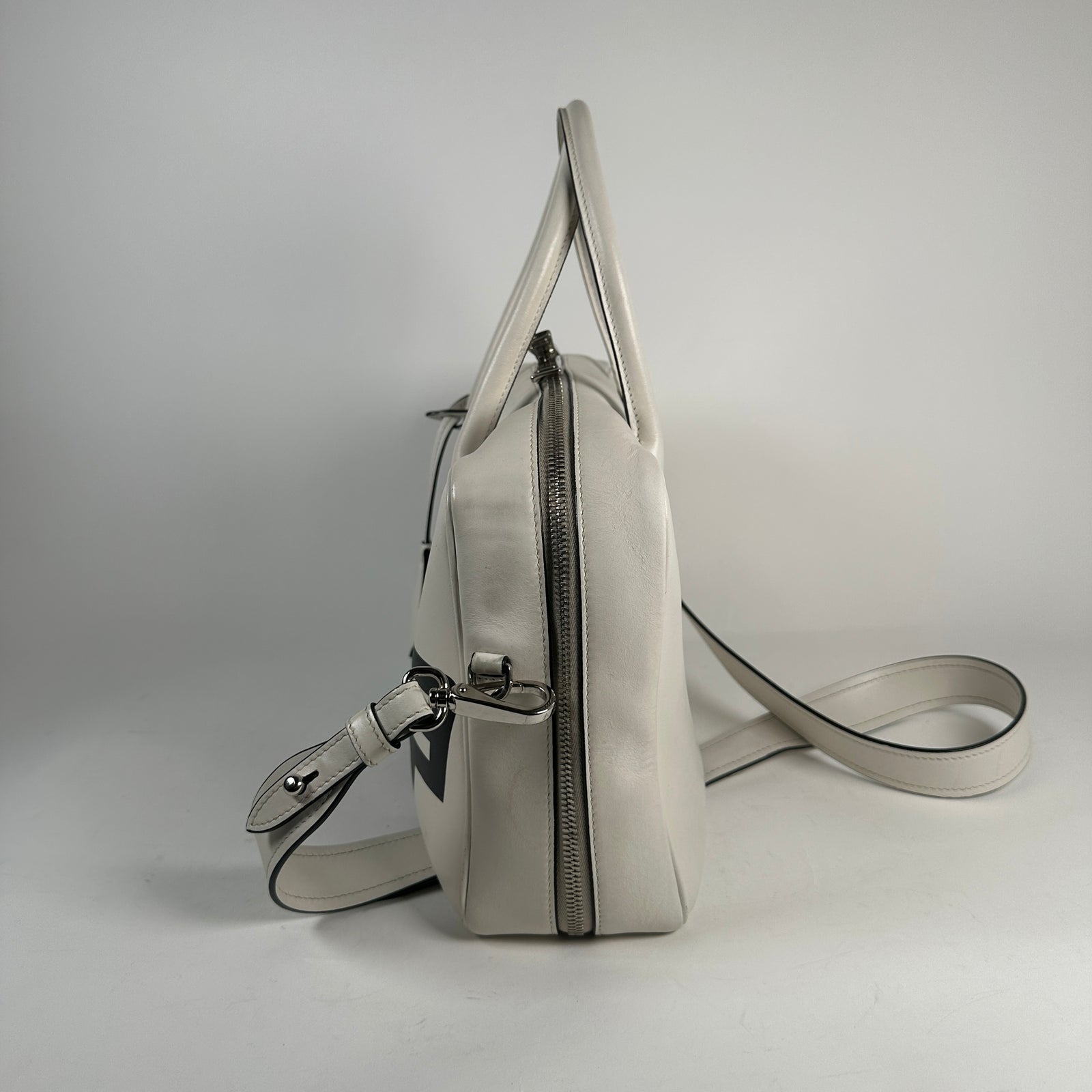 Prada City Racing Logo Bowler Bag