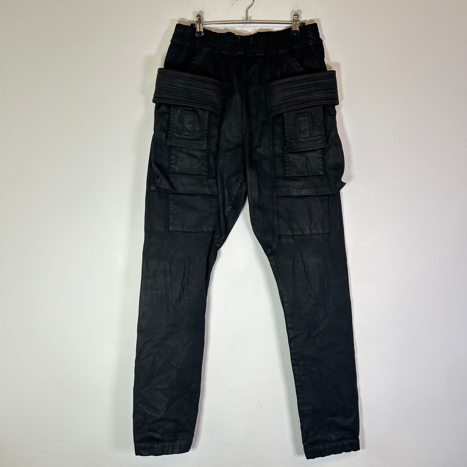 Rick Owens DRKSHDW Waxed Creatch Cargo Pants