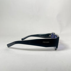 Prada Black Geometric Rectangular Sunglasses