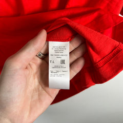 Lanvin Red Curb Logo Tee Size L
