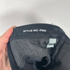 Purple Black Distressed Jeans Size 38