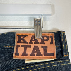 Kapital Dark Blue Okabellbo Flared Jeans Size 32