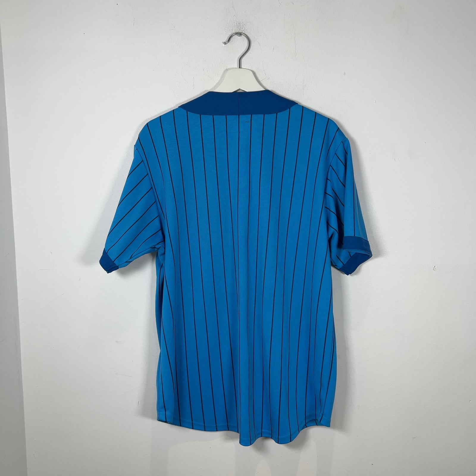 Supreme Blue Striped Button-Up Baseball Jersey