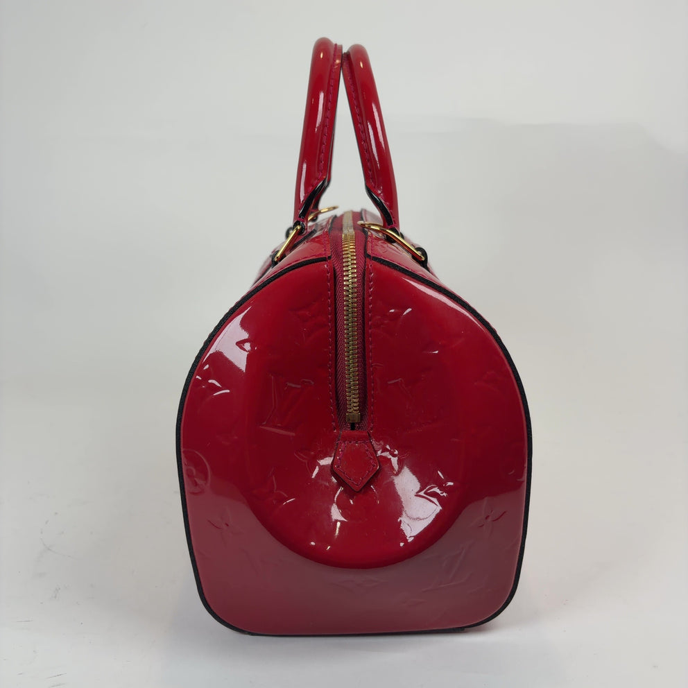 Louis Vuitton Monogram Red Vernis Leather Montana Bag
