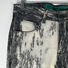 Sterling Ruby x Raf Simons SS10 Bleached Denim Size 29