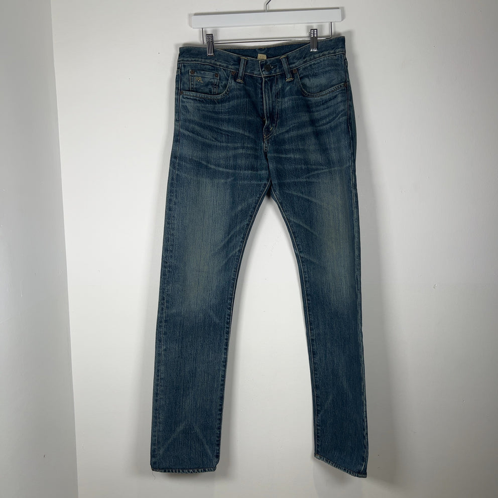 RRL Straight Fit Denim Jeans