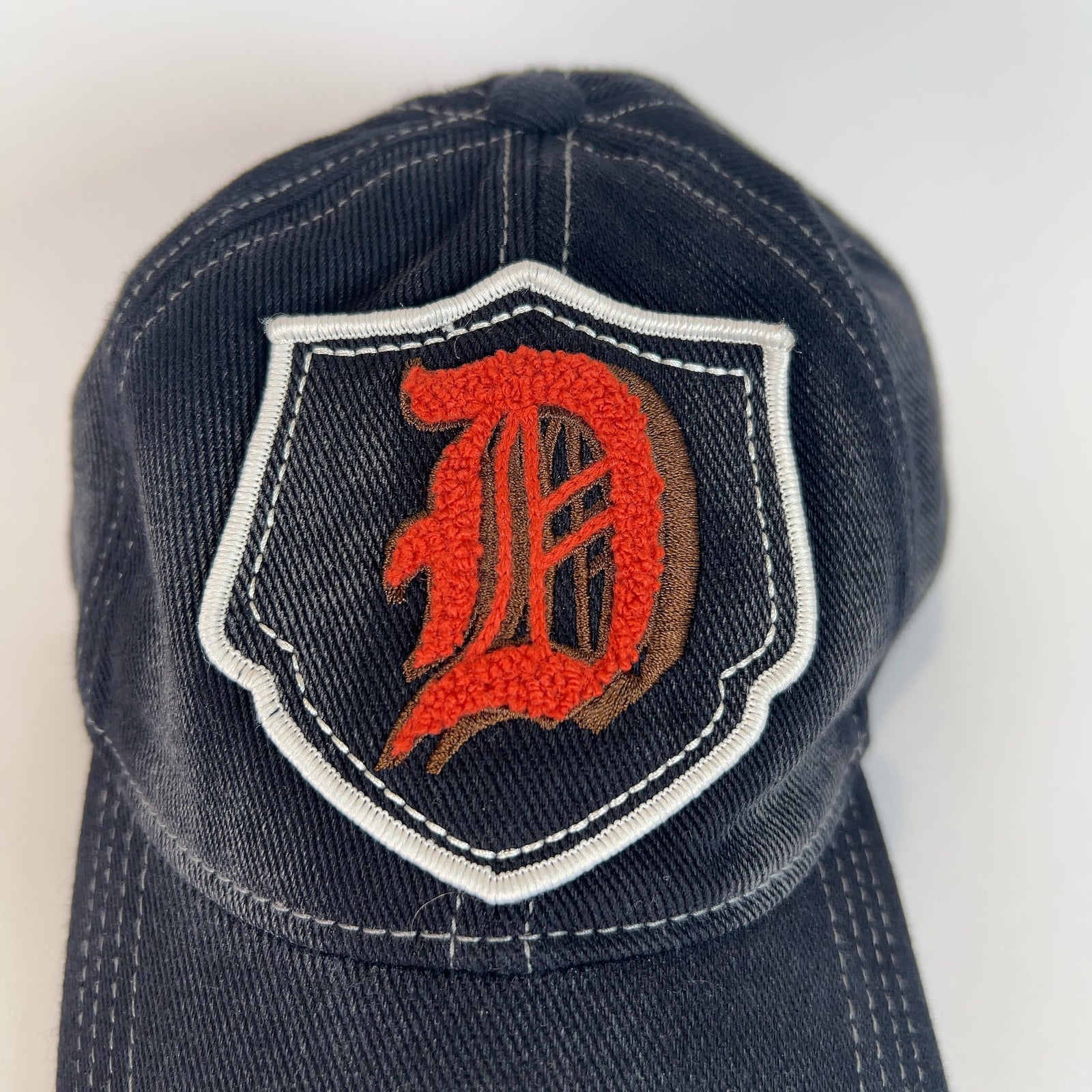 Diesel Military 'D' Logo Washed Denim Patch Hat