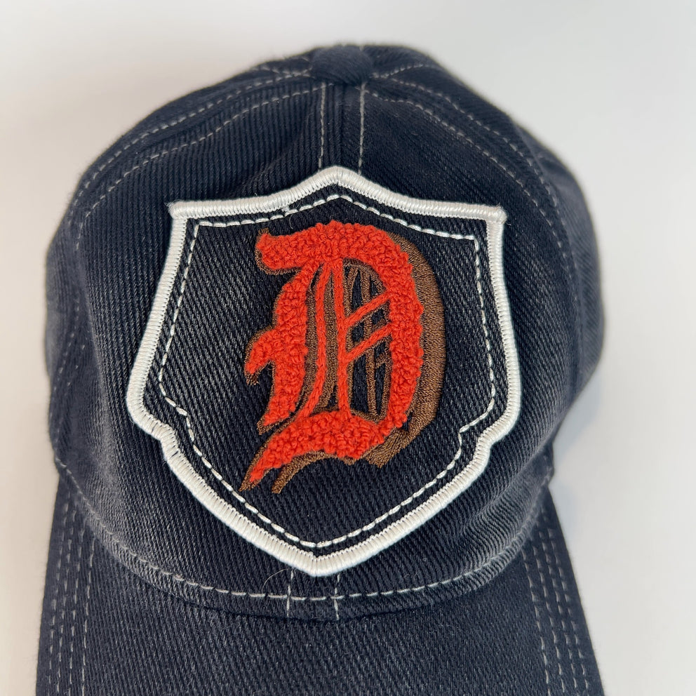 Diesel Military 'D' Logo Washed Denim Patch Hat