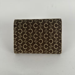 Celine Brown Macadam Cloth Bifold Wallet