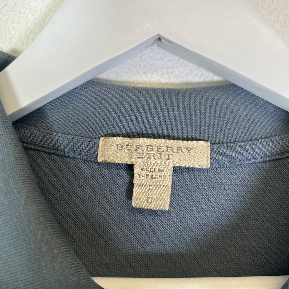 Burberry Brit Grey Check Polo Shirt